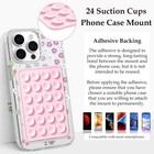 1X Suction Silicone Phone Holder Anti-Slip Case Mount iPhone Android Universal