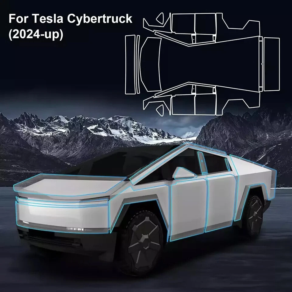 8.5Mil Matte PreCut PPF For Tesla Cybertruck 2024 Full Vehicle Paint Protection - Image 3 of 4
