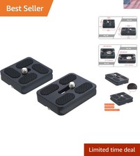 2PCS Arca Swiss Aluminum Quick Release Plates for Enhanced Camera Safety