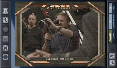 Star Wars Card Trader Masterwork 2024 - Behind The Scenes Wood 10cc Rian Johnson