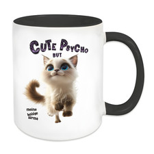 Lustige Sprüche Tasse, Katze, Heilige Birma, verschiedene Farben A6574