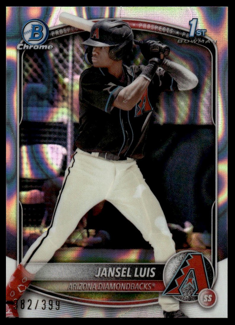 2025 Bowman #BCP-84 Jansel Luis Chrome Prospects Lava Refractor #/399