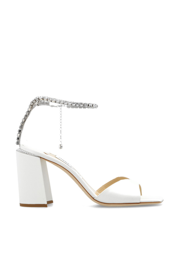 Jimmy Choo - Women - Saeda platform sandals in satin - White 237090₽