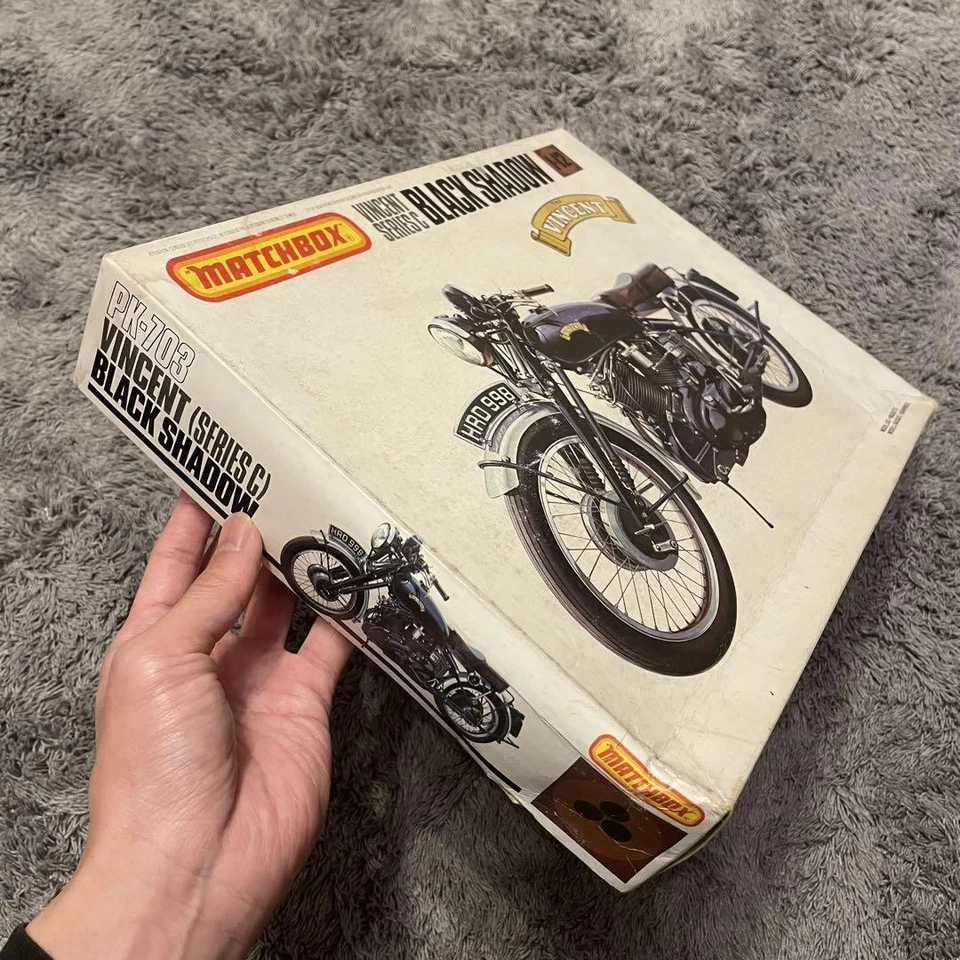 1/12 Matchbox Vincent Bike Plastic Model Toy Motorcycle Kit Collectible Vehicle - Image 2 of 4