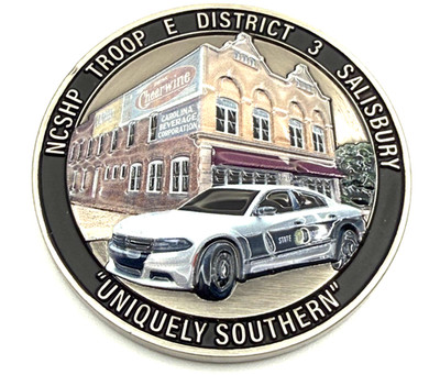 G18 North Carolina Highway Patrol Troop E District 3 Challenge Coin