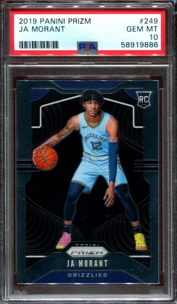 2019 Panini Prizm Ja Morant #249 Rookie RC PSA 10