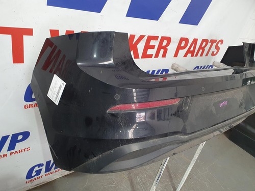 VOLKSWAGEN GOLF REAR BUMPER GEN 8, BUMPER BAR HATCH, 2020-2023 BLACK - Picture 3 of 5