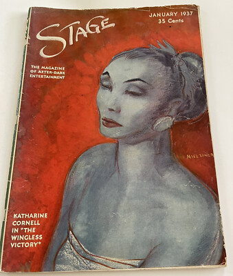 Stage Magazine After Dark Entertainment January 1937 Theatre Bernhardt Hayes