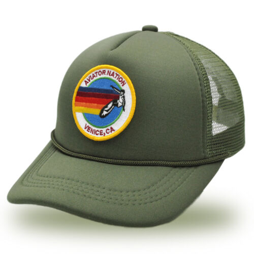 Aviator Nation Surf Circle Trucker Mütze klassisch atmungsaktiv verstellbar Unisex Kappe - Bild 37 von 46