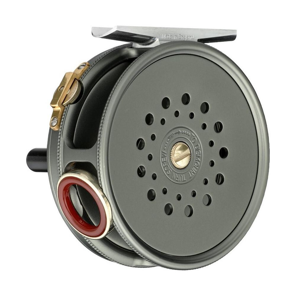 NEW HARDY 1912 PERFECT 3 1/8 FLY REEL RHW - 4/5 WEIGHT - RED AGATE LINE  GUARD