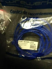 CAT5e Ethernet Cable Lan Computer Network RJ45 Internet Blue Patch Cord 10 ft