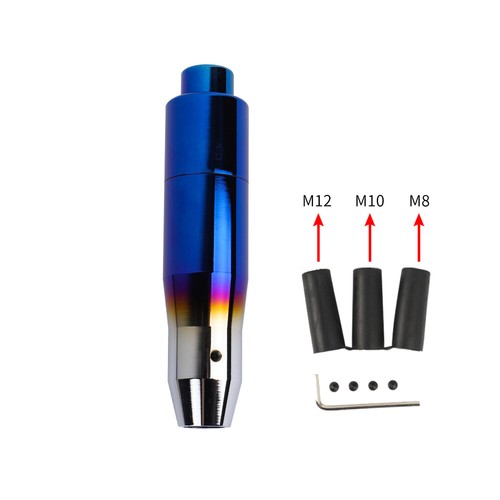 JDM Universal Burnt Blue Aluminum Automatic Stick Gear Shift Knob Lever Shifter - Bild 8 von 21