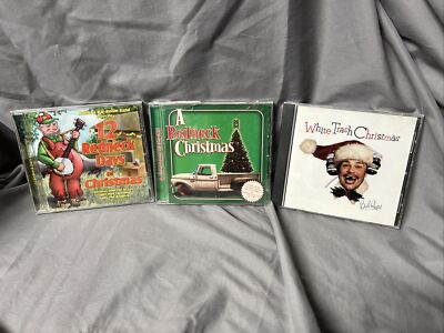 3 Disc Lot - White Trash Christmas , Redneck Christmas , 12 Redneck Days CD -B6