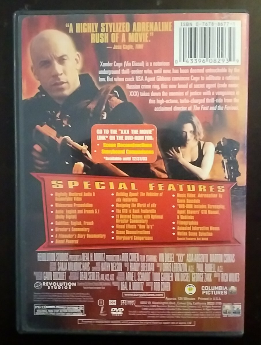 DVD - XXX Vin Diesel - Widescreen Special Edition 43396082939| eBay