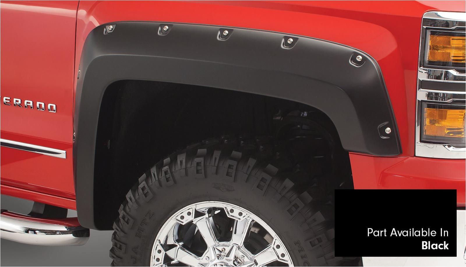 Bushwacker Fender Flares Pocket Style-Color Black Smooth Finish 4 Pc Part No. 40