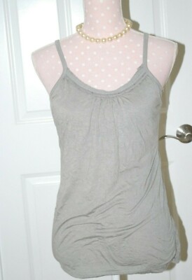 So Wear It Declare It  WOMEN'S SLEEVELESS spaghetti straps TOP Sz L