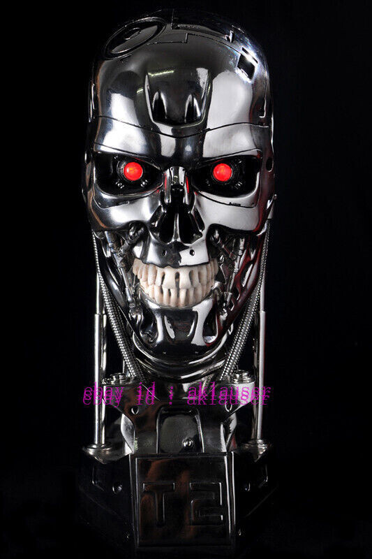 Perfect Terminator Arnold T2 T800 1:1 Endoskeleton Skull
