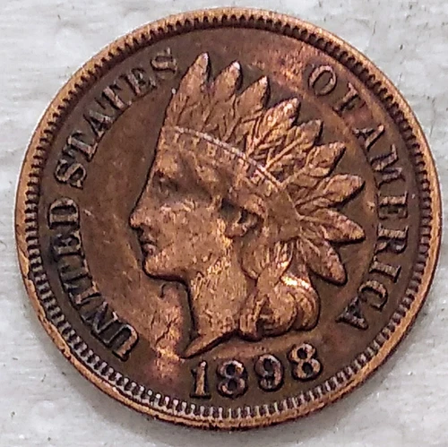 1898 Indian Head Cent Penny 1C - Grade - VF - #13122