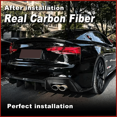 Difusor trasero de carbono para Audi A5 S-line S5 2020-2021 difusor alerón trasero - Imagen 8 de 14