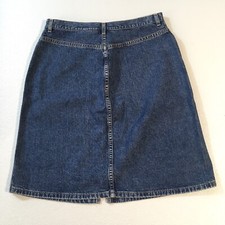 Size 12 30 x 22 Vintage Eddie Bauer 100 Cotton Women  s Denim Low Rise Skirt