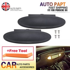 2x For Porsche 996/997 911 986/987 Boxster Cayman Sun Visor Mirror Covers Black