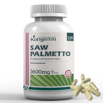 Saw Palmetto Extract 3600mg | 120 Capsules | Prostate Supplement For Men