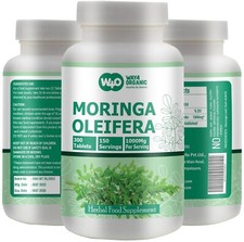 Moringa Oleifera Tablets 1000mg   300 Count   5 Month Supply   Energy  Immunity