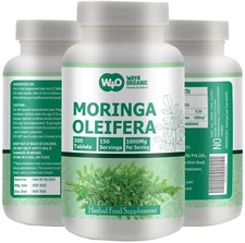 Moringa Oleifera Tablets 1000mg – 300 Count – 5 Month Supply – Energy & Immunity