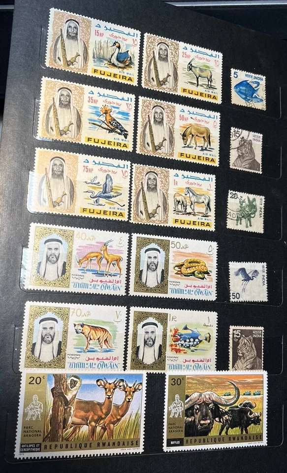 206 мировых марок - животные, птицы, рыбы и раковины из 47 стран в наличии книга - Изображение 3 из 4