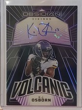 K.J. Osborn 2023 Panini Obsidian PURPLE VOLCANIC Auto Autograph #30/75