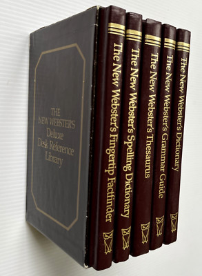 The New Webster's Desk Reference (1987 Hardcover) 5 Volumes