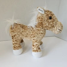 Circo Target Palamino  Horse Pony Brown White Mane PLUSH Huggable Free Standing 
