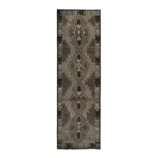 2'5"x8' Tan Color Washed Out Afghan Balooch Wool Hand Knotted Runner Rug R87955