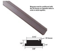 Flexible Magnetic Insert Strip for Framed Shower Doors - 75" long