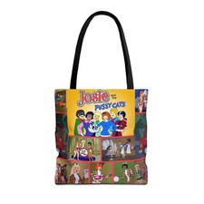 Josie and the Pussycats 16x16in Tote Bag - Cute Cat Lover Gift, Retro Cartoon