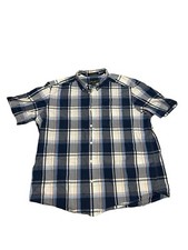 Eddie Bauer Button Down Shirt Men's Sz 2XL Legend Wash Classic Fit Short Sleeve