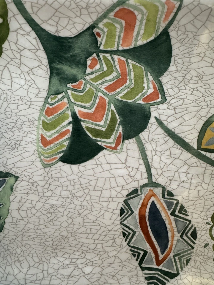 Bandeja para servir rectangular de melamina Alfresco floral botánica verde Foto 2 de 4