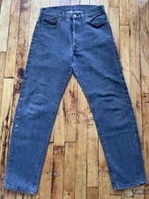 Vintage Levi’s 501 Made In USA 80s 90s 30x29 Black Grey Distressed Faded Worn