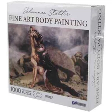 Wolf Body Painting 1000 Piece Jigsaw Puzzle Funwares New