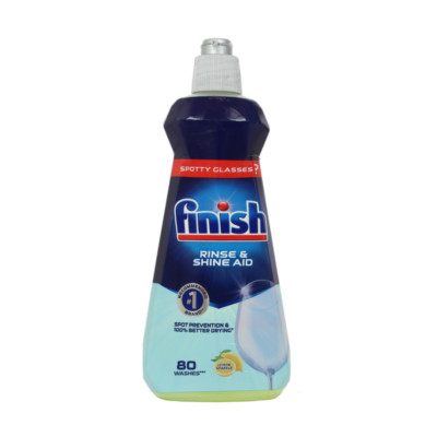 Finish Rinse Aid Shine Plus Dry Lemon, 400 Hautlotion 3 Stück