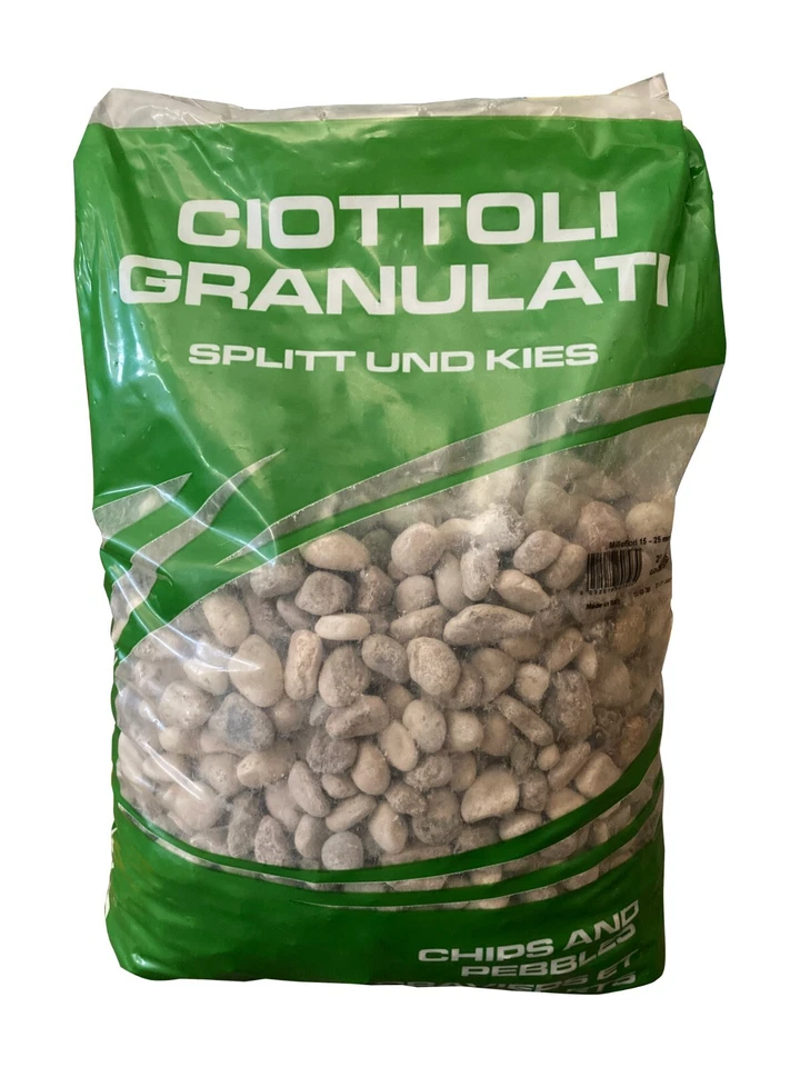 Sassi Naturali Giardino Ciottoli Decorativi Pacciamatura 15-25mm Confezione 25kg - Immagine 4 di 4