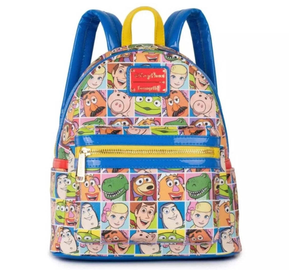 Disney Parks Pixar Toy Story Loungefly Backpack AOP All Over