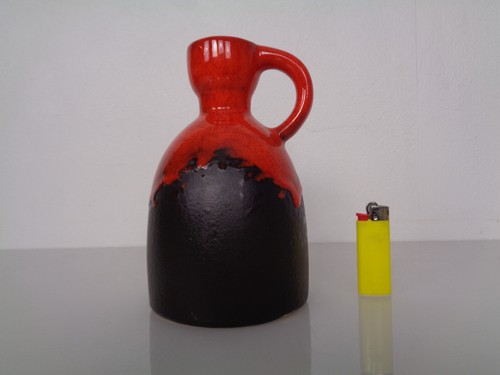 Jarrón WGP De Cerámica Ruscha Fat Lava De Los Años 70
