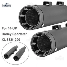 3" Muffler Slip On Exhaust Pipes For Harley Sportster XL 883 1200 Iron 2014-2022