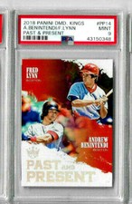 2018 Panini Diamond Kings Fred Lynn/ Andrew Benintendi Past and Present PSA 9