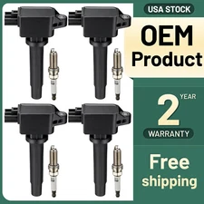 4 Ignition Coil Pack UF805 and Spark Plugs For 2014-2020 Mazda CX-5 2.5L l4