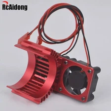 1/10 Motor HeatSink & Dual Twin Cooling Fan for Traxxas Slash 4x4 RC Buggy Parts