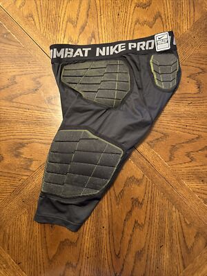 Nike Pro Combat Padded Compression Shorts Black Men's 2XL Basketball  Football