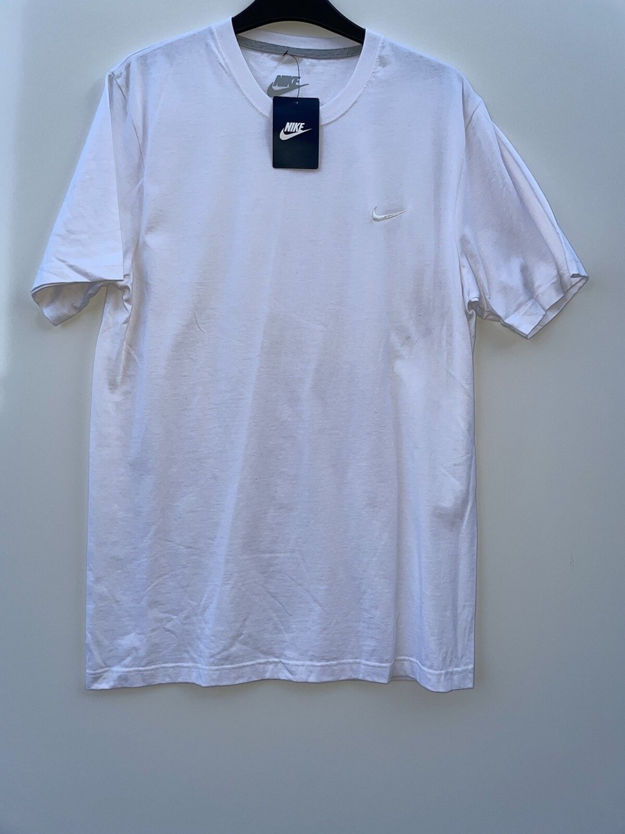 nike white cotton t shirt