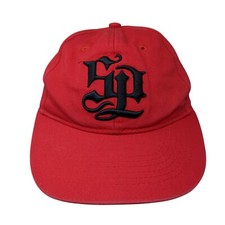 SP Snapback Hat Red Youth One Size Adjustable Embroidered Southpole